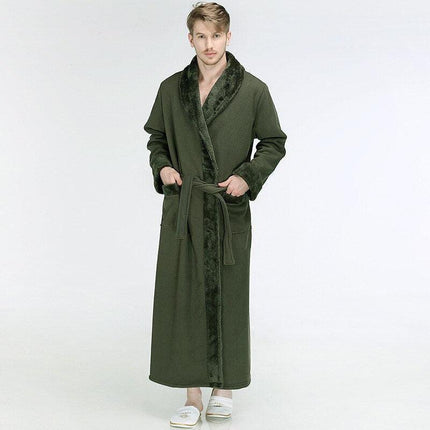 Luxurious Unisex Flannel Kimono Robe for Ultimate Comfort - Très Elite
