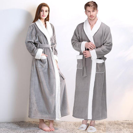 Luxurious Unisex Flannel Kimono Robe for Ultimate Comfort - Très Elite