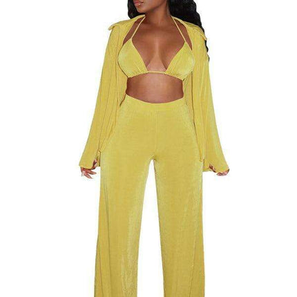 Luxurious Velvet Lounge Set - Women's Cozy Leisurewear Collection - Très Elite