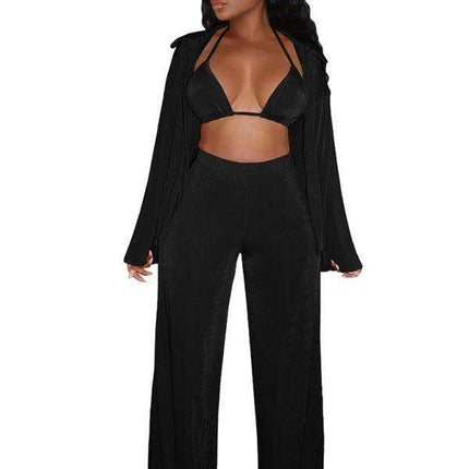 Luxurious Velvet Lounge Set - Women's Cozy Leisurewear Collection - Très Elite