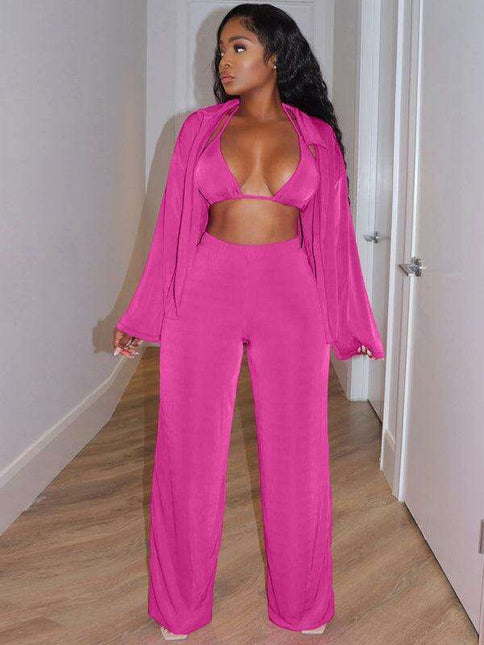 Luxurious Velvet Lounge Set - Women's Cozy Leisurewear Collection