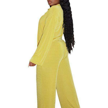 Luxurious Velvet Lounge Set - Women's Cozy Leisurewear Collection - Très Elite