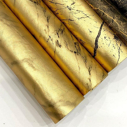 Luxurious Waterproof Marble Vinyl Contact Paper with Faux Leather Finish for Elegant DIY Creations - Très Elite