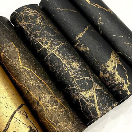 Luxurious Waterproof Marble Vinyl Contact Paper with Faux Leather Finish for Elegant DIY Creations - Très Elite