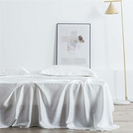 Luxurious White Silk Bedding Collection