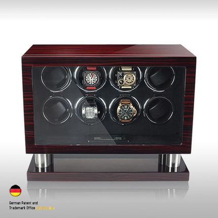 Luxurious Wooden Watch Winder Set for Timepiece Preservation