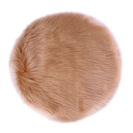 Luxurious Woolly Round Stool Cushion for Ultimate Dining Relaxation - Très Elite