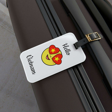 Luxury Acrylic Luggage Tag and Leather Strap Set by Maison d'Elite - Très Elite