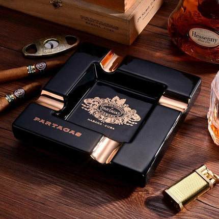 Luxury Ceramic Cigar Trough Ashtray for the Discerning Aficionado