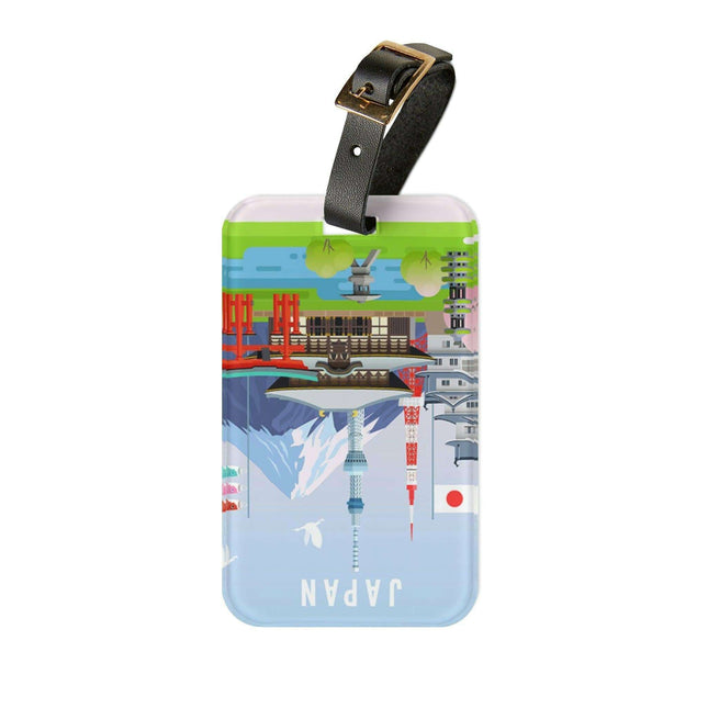 Luxury Custom Acrylic Luggage Tags with Leather Straps for Stylish Travelers
