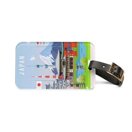 Luxury Custom Acrylic Luggage Tags with Leather Straps for Stylish Travelers - Très Elite
