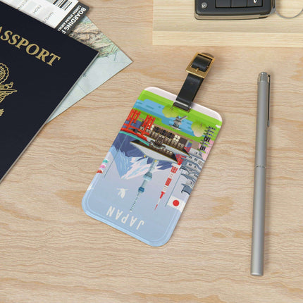 Luxury Custom Acrylic Luggage Tags with Leather Straps for Stylish Travelers - Très Elite