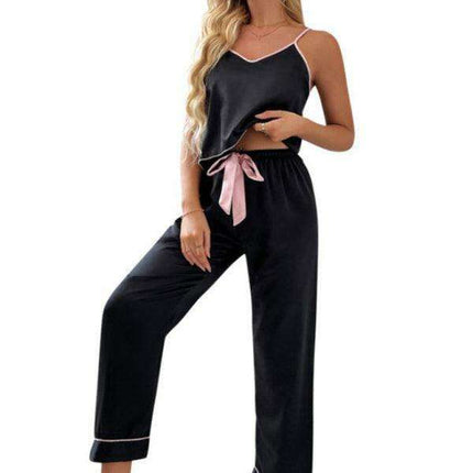 Luxury Pink Satin Sleepwear Set - Women's Elegant Loungewear - Très Elite