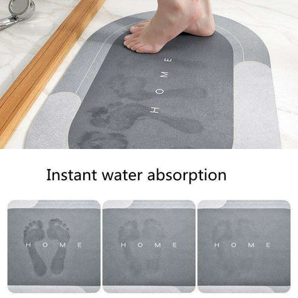 Luxury Suede Leather Diatom Earth Bath Mat with Superior Absorption and Quick-Dry Technology - Très Elite