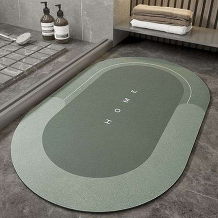 Luxury Suede Leather Diatom Earth Bath Mat with Superior Absorption and Quick-Dry Technology - Très Elite