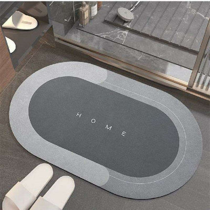 Luxury Suede Leather Diatom Earth Bath Mat with Superior Absorption and Quick-Dry Technology - Très Elite