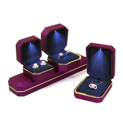 Luxury Velvet-Lined Jewelry Storage Boxes with Glossy Finish - Très Elite