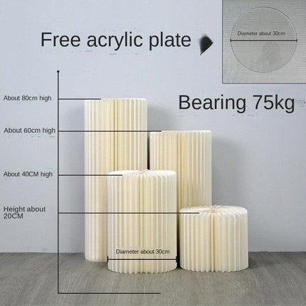 Luxury Wedding Display Pedestal: Circular Stand for Elegant Celebrations - Très Elite