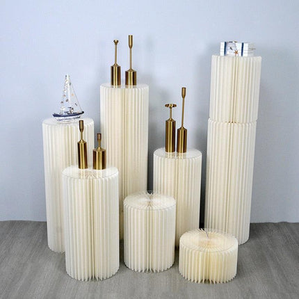 Luxury Wedding Display Pedestal: Circular Stand for Elegant Celebrations - Très Elite
