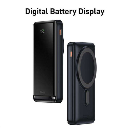 Mag-Safe 20W Magnetic Power Bank with 10000mAh Capacity and Adjustable Stand for Rapid Charging - Très Elite