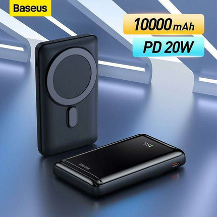 Mag-Safe 20W Magnetic Power Bank with 10000mAh Capacity and Adjustable Stand for Rapid Charging - Très Elite