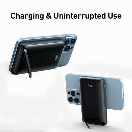 Mag-Safe 20W Magnetic Power Bank with 10000mAh Capacity and Adjustable Stand for Rapid Charging - Très Elite