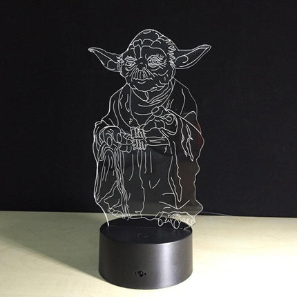 Magical 7-Color 3D Touch-Controlled LED Night Light | Illuminate Your Space with Enchantment - Très Elite