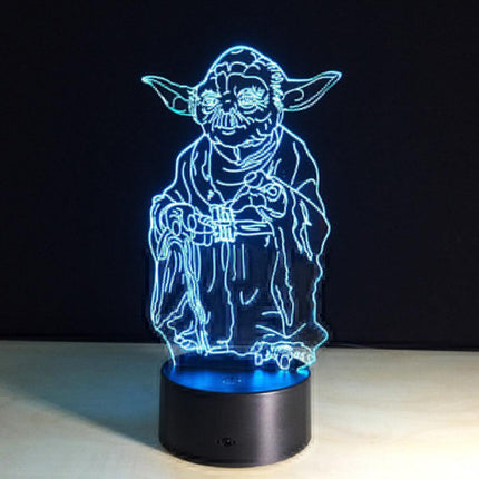 Magical 7-Color 3D Touch-Controlled LED Night Light | Illuminate Your Space with Enchantment - Très Elite