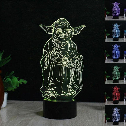Magical 7-Color 3D Touch-Controlled LED Night Light | Illuminate Your Space with Enchantment - Très Elite
