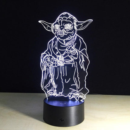 Magical 7-Color 3D Touch-Controlled LED Night Light | Illuminate Your Space with Enchantment - Très Elite