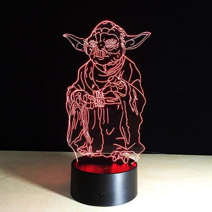 Magical 7-Color 3D Touch-Controlled LED Night Light | Illuminate Your Space with Enchantment - Très Elite
