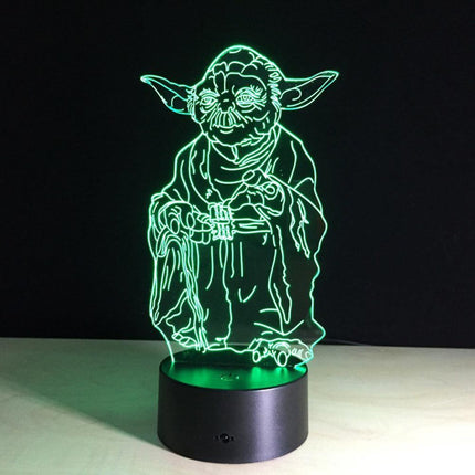 Magical 7-Color 3D Touch-Controlled LED Night Light | Illuminate Your Space with Enchantment - Très Elite