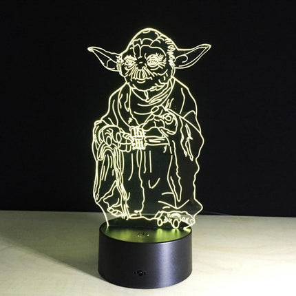Magical 7-Color 3D Touch-Controlled LED Night Light | Illuminate Your Space with Enchantment - Très Elite