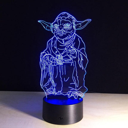 Magical 7-Color 3D Touch-Controlled LED Night Light | Illuminate Your Space with Enchantment - Très Elite