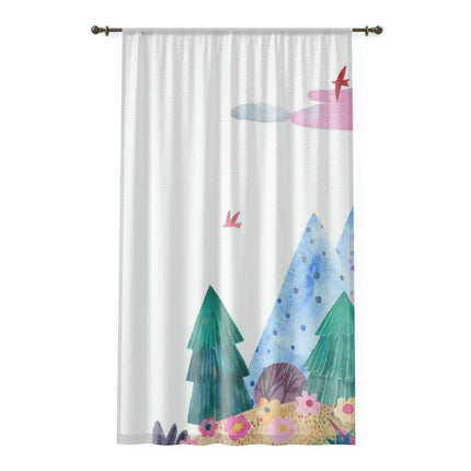 Magical Customizable Fairy Tale Window Curtains for Kids - Personalize Your Dream Space