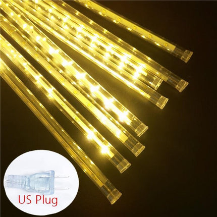 Magical Meteor Shower LED String Lights - Dazzling Outdoor Display