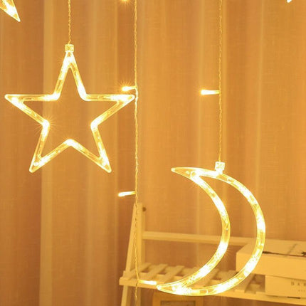 Magical Twinkling LED Curtain Lights - Enchant Your Outdoor Spaces - Très Elite