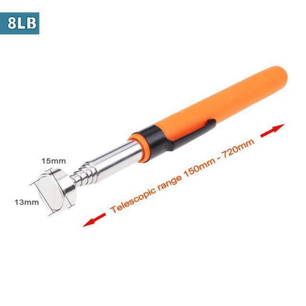 Magnetic Telescopic Picker Tool with Eye-Catching Orange Handle - Perfect for Retrieving Metal Items