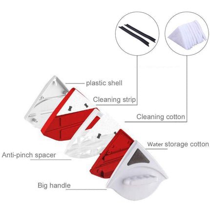 Magnetic Window Cleaning Tool with Safety Features: Achieve Crystal-Clear Double-Glazed Surfaces Effortlessly - Très Elite