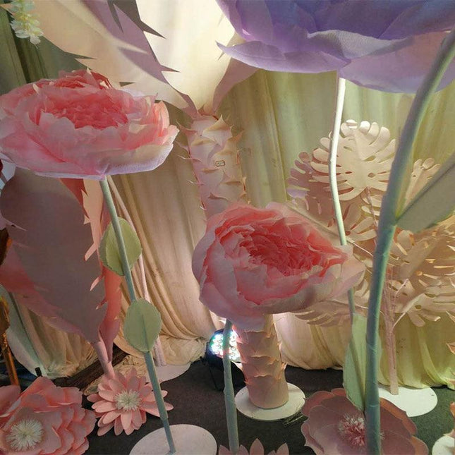 Majestic Giant Peony Paper Flower Crafting Set - Très Elite