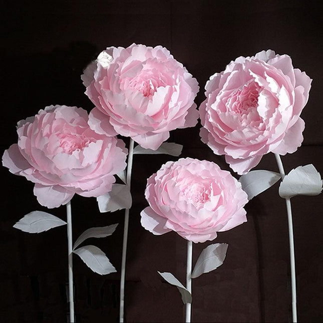 Majestic Giant Peony Paper Flower Crafting Set - Très Elite