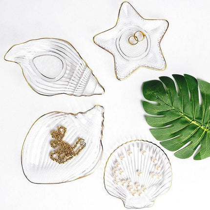 Marine Majesty Crystal Glass Bowl Collection with Nautical Designs and Luxe Finishes - Très Elite