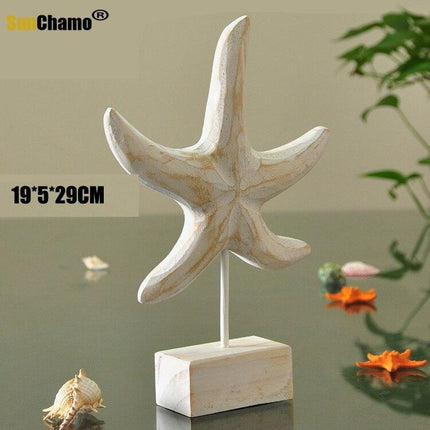 Mediterranean Elegance Starfish Wooden Wall Art Decor - Très Elite