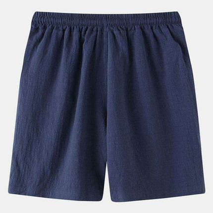 Men's Casual Cotton-Linen Blend Shorts in Korean Style - Très Elite