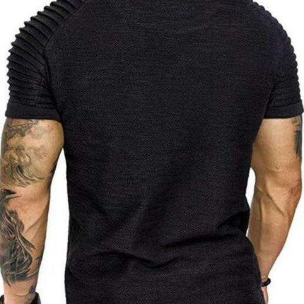 Men's Performance Raglan Muscle Tee - Perfect Blend of Comfort and Style for Active Living - Très Elite