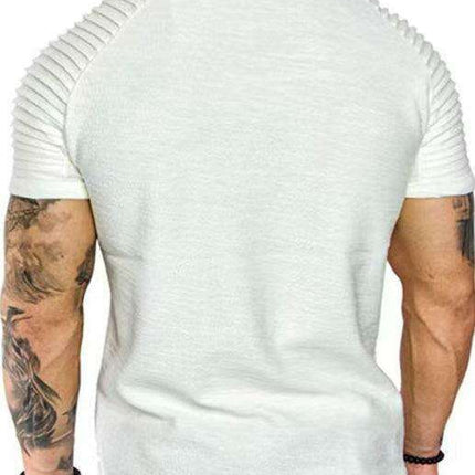 Men's Performance Raglan Muscle Tee - Perfect Blend of Comfort and Style for Active Living - Très Elite
