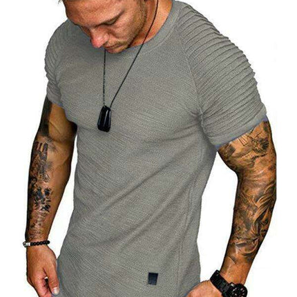 Men's Performance Raglan Muscle Tee - Perfect Blend of Comfort and Style for Active Living - Très Elite