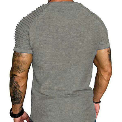 Men's Performance Raglan Muscle Tee - Perfect Blend of Comfort and Style for Active Living - Très Elite