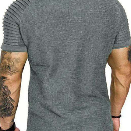 Men's Performance Raglan Muscle Tee - Perfect Blend of Comfort and Style for Active Living - Très Elite