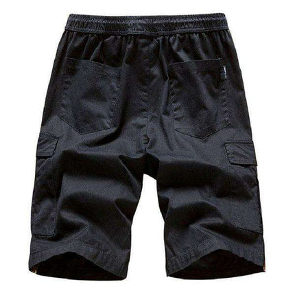 Men's Stylish Adjustable Waist Cargo Shorts with Urban Camo and Ample Pocket Space - Très Elite